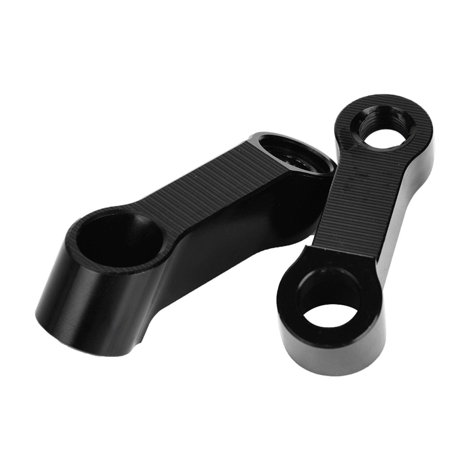 KIMISS 10mm & 8mm Motorcycle Mirror Adapter Kit - 2 Pcs Rearview Mirror Riser Mount Extender for Harley, Honda, Yamaha - Perfect for Customizing & Enhancing Visibility on Cruisers & Touring Bikes