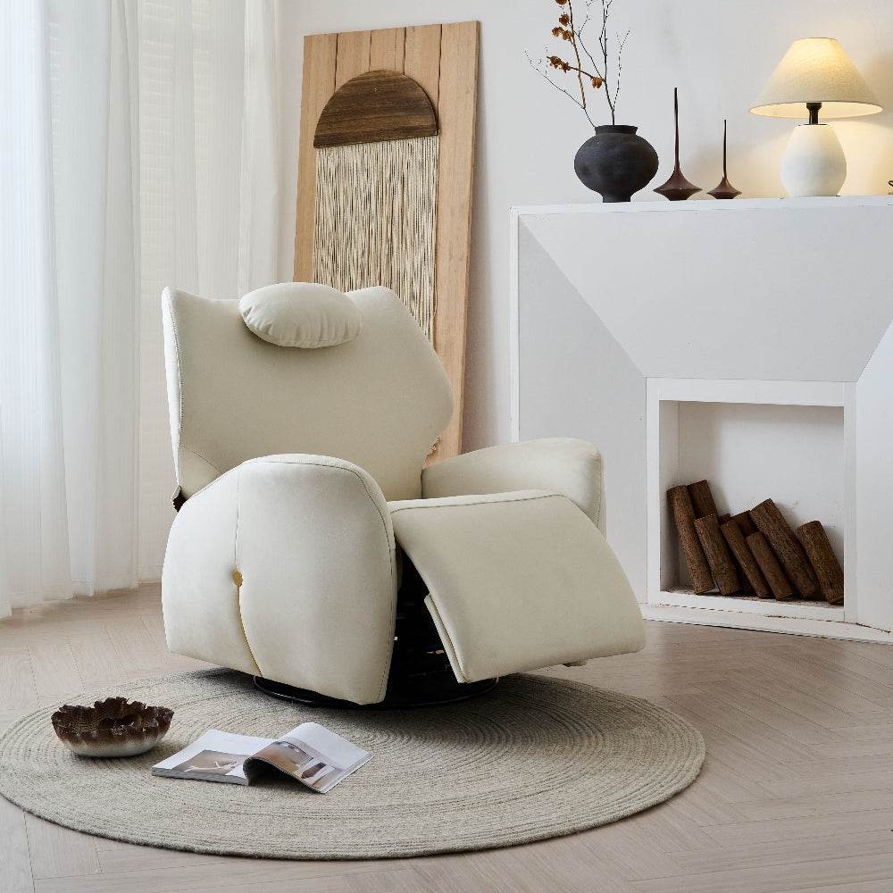 Premium Kerry Fabric Recliner Armchair - Comfortable Lounge Chair with Adjustable Backrest & Footrest - Perfect for Living Room, Home Theater & Office Relaxation