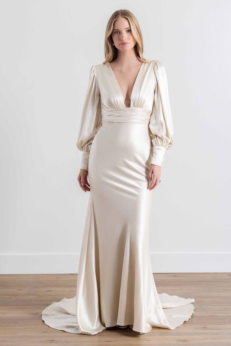 Watters Clara Gown - Elegant Formal Evening Dress for Weddings, Prom & Special Occasions | Plus Size Options Available