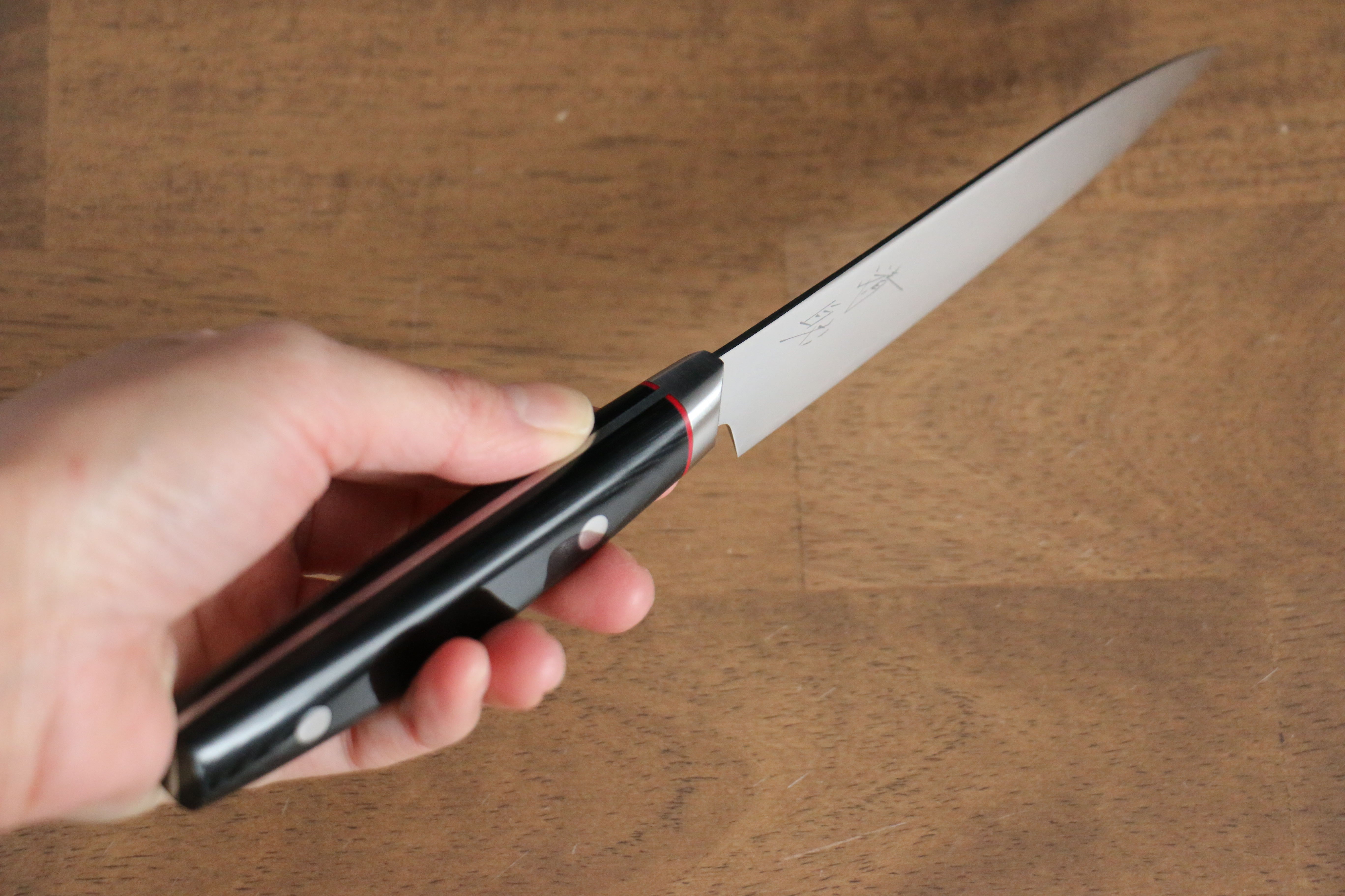 Premium VG10 Damascus Steel Petty Utility Knife 120mm - Black Micarta Handle - Perfect for Slicing, Peeling & Precision Kitchen Tasks
