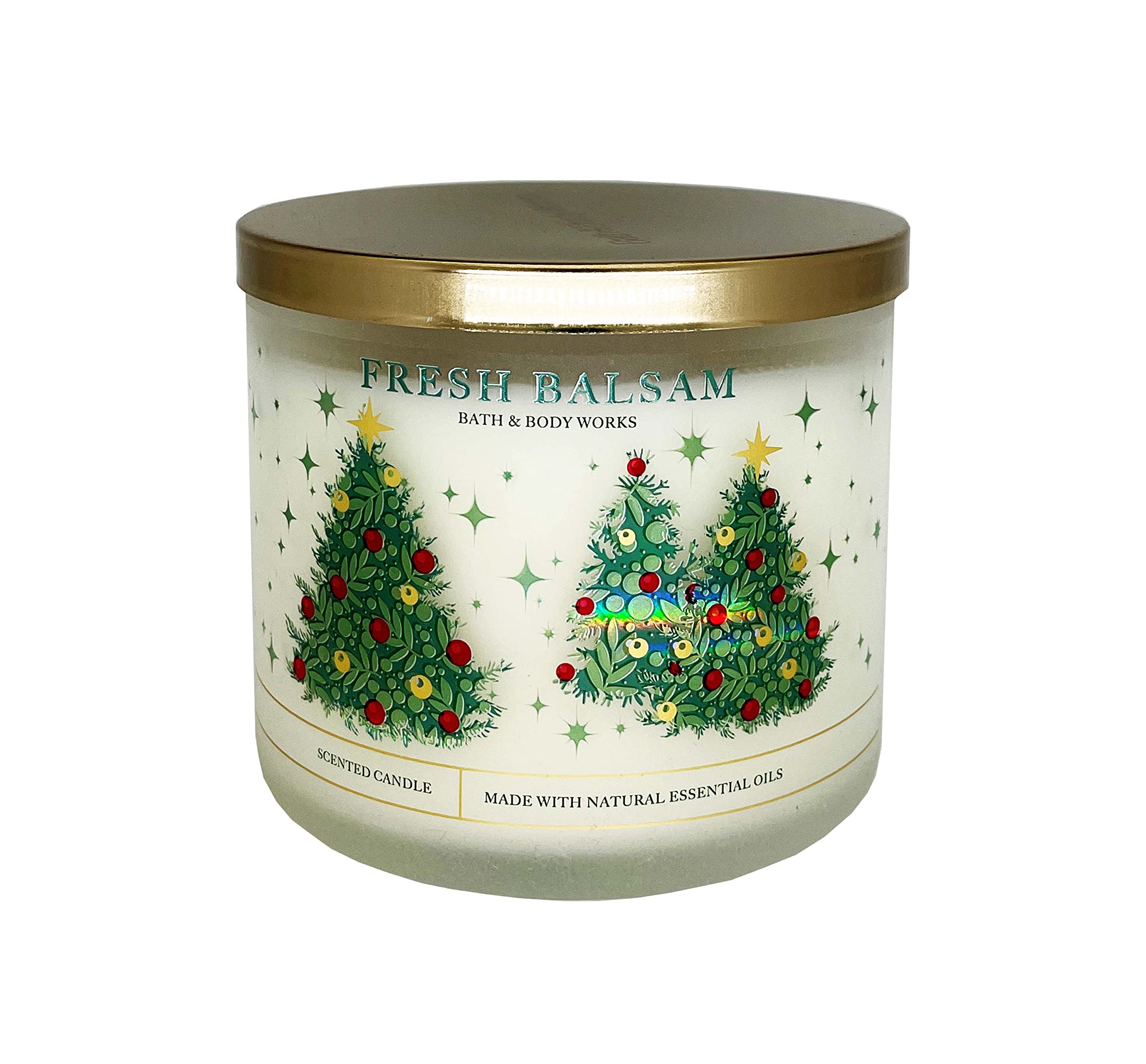 Bath & Body Works 3-Wick Scented Candle - Fresh Balsam Fragrance for Home, Relaxation & Holiday Decor | Long-Lasting Aromatherapy Gift Idea