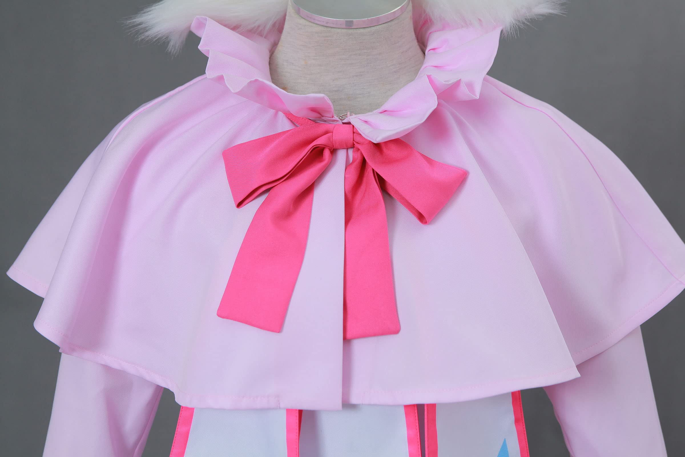 Anime Mavis Cosplay Dress for Women - Pink Gothic Lolita Costume with Cat Ear Headdress | Halloween Party, Cosplay Event, Comic Con Outfit