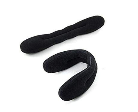 4-Piece Black Magic Hair Bun Maker Set - Foam Sponge Hair Twist Shaper, Donut Bun Former for Women & Girls (2 Large + 2 Small) - Perfect for Updos, DIY Styling, Weddings & Everyday Hair Accessories
