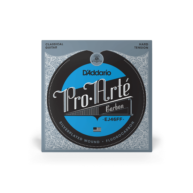 D'addario EJ46FF Hard Tension Pro Arté Carbon Classical Guitar Strings - Premium Nylon Strings for Professional Performance & Warm Tone | Perfect for Classical, Flamenco & Fingerstyle Guitarists