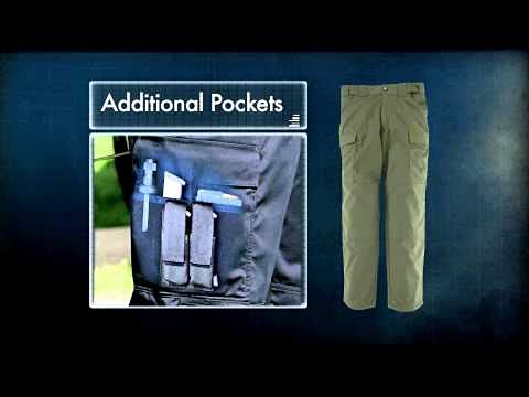 5.11 Tactical Men's Multicam TDU Pants with Adjustable Waistband & Teflon Finish - Durable Military Style 74350 Combat Pants for Outdoor, Hunting, and Tactical Operations