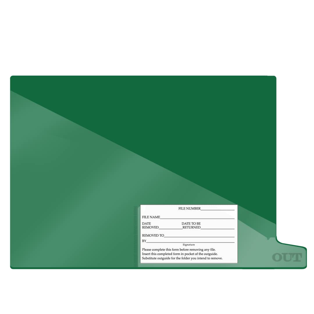 Vinyl File Folders with Diagonal Cut Front Pocket & Bottom Tab - Letter Size 9
