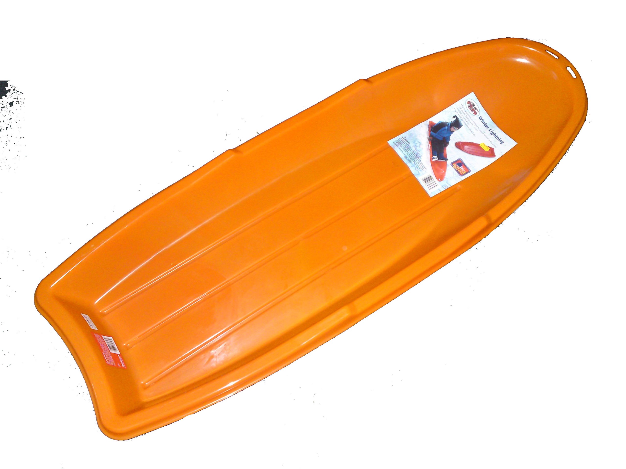 Peterkin Sledge - 1.2M Extra Large Plastic Snow Sled for Adults & Kids - Winter Sports & Lightning Fast Fun - Assorted Colors - Perfect for Snowy Hills, Backyard Play & Family Winter Adventures