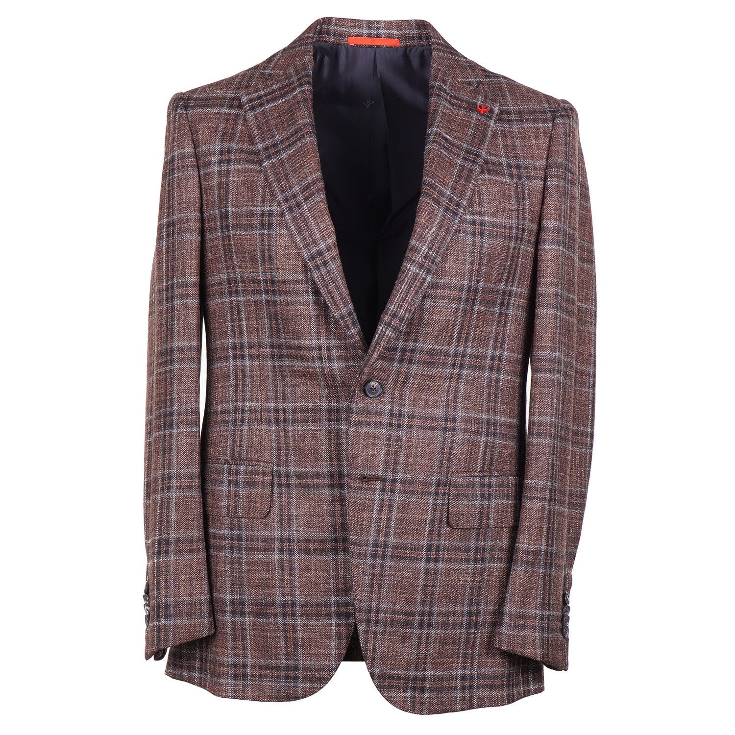 Isaia Men's Woven Wool Silk Linen Sport Coat Blazer - Premium Italian Tailored Jacket for Business, Weddings & Formal Occasions