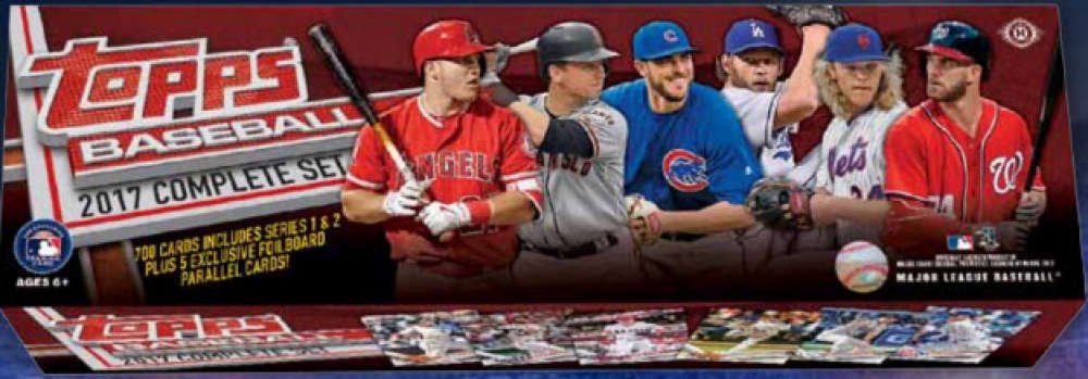 2017 Topps Complete Hobby Baseball Factory Set - 700 Cards + 5 Bonus Parallel Cards | MLB Trading Cards Collection for Sports Memorabilia & Card Game Enthusiasts