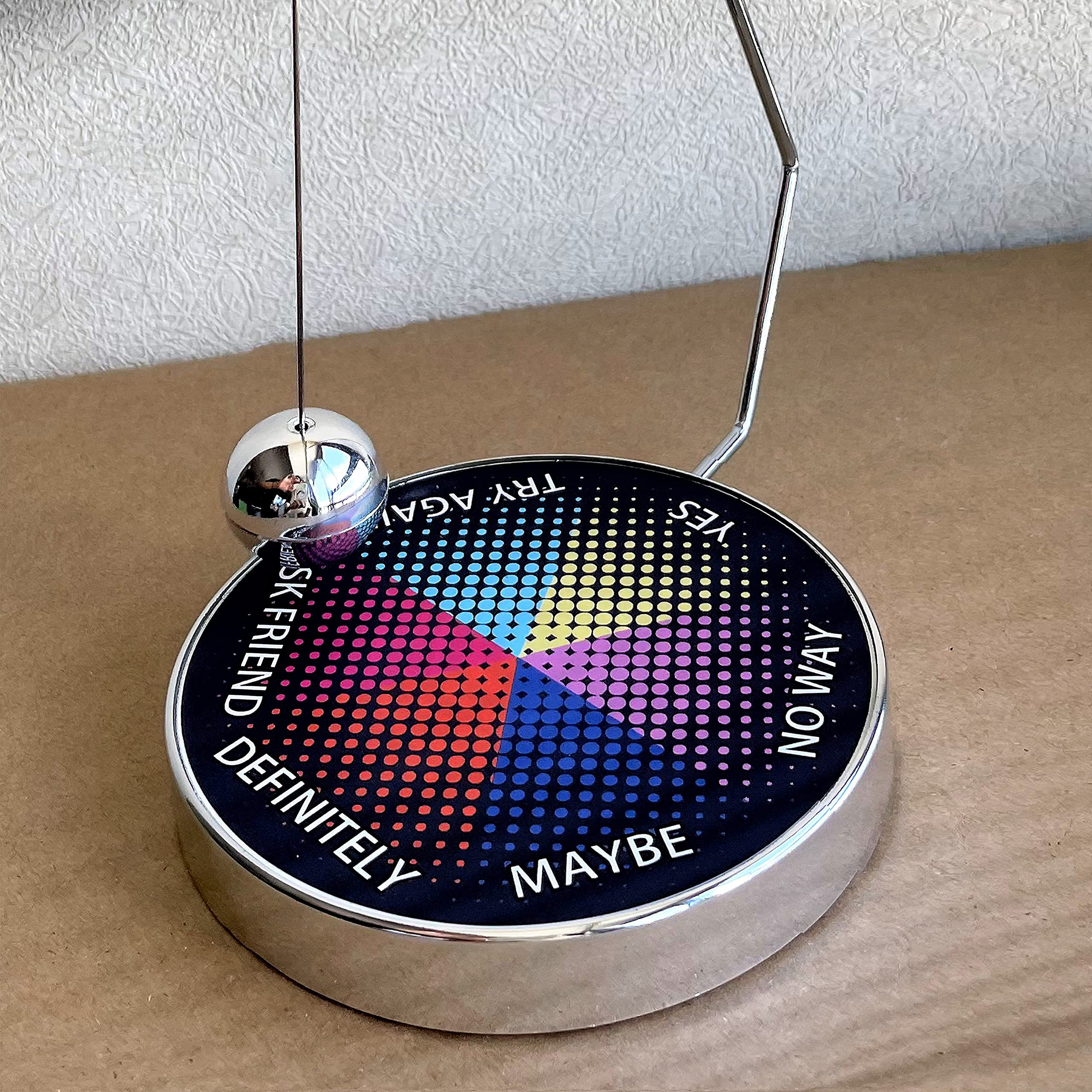 Magnetic Decision Maker Swing Pendulum - Fun Office Desk Toy & Stress Relief Gadget | Perfect Gift for Colleagues & Friends | Use for Decision Making, Meditation, and Office Decor