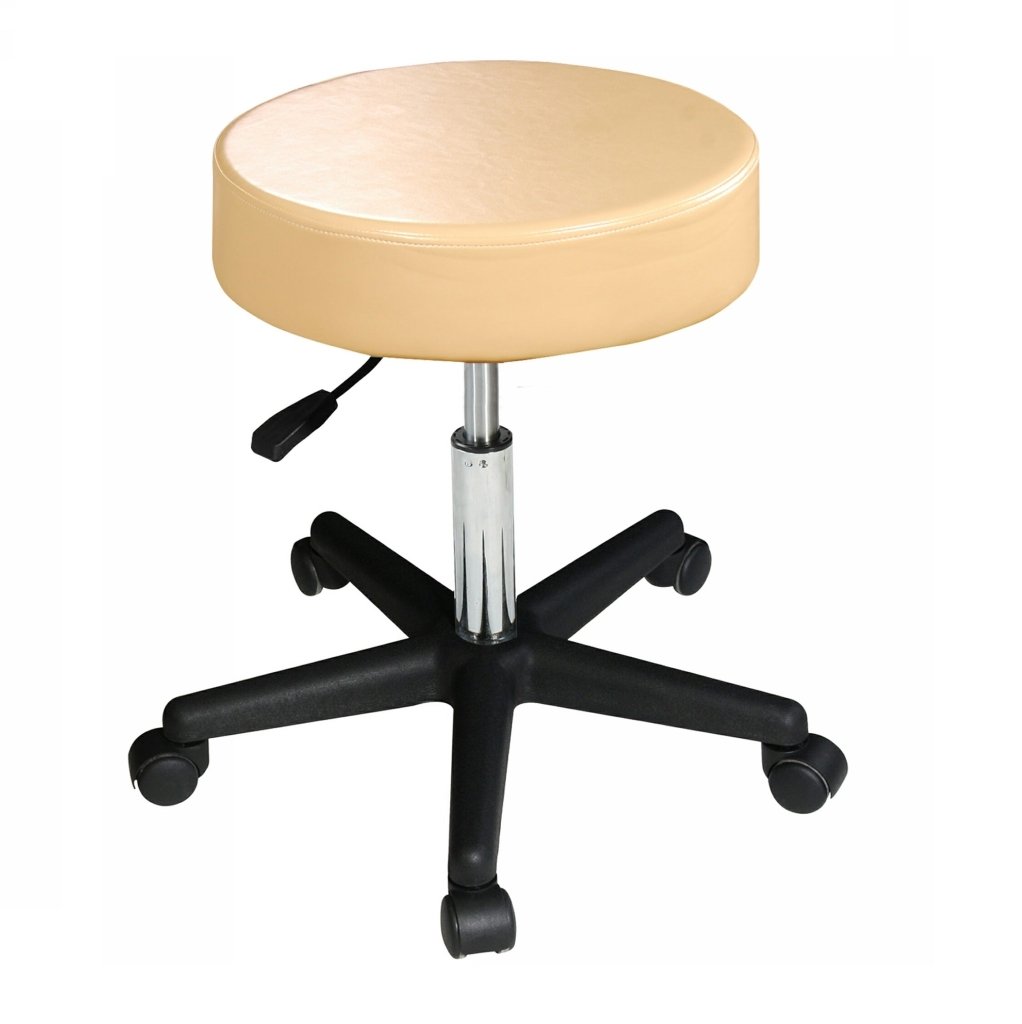 Master Massage® Professional Hydraulic Swivel Salon Stool - Adjustable Rolling Beauty Stool for Hairdressers, Tattoo Artists & Spa Therapists - Perfect for Salons, Spas & Tattoo Parlors