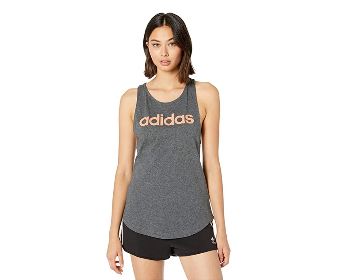 Adidas Women's Essentials Linear Tank Top - Soft Breathable Workout Shirt for Running, Yoga & Gym - Perfect for Active Lifestyles
