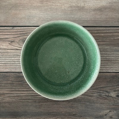 SAKUZAN URBAN Bowl - Eco-Friendly Green Ceramic Serving Bowl for Salads, Pasta & Snacks | Perfect for Dining, Entertaining & Kitchen Decor