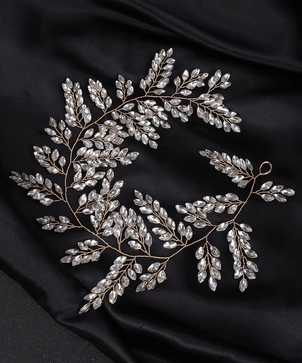 Sparkling Rhinestone Wedding Hair Vine & Bridal Headband – Elegant Hair Jewelry for Brides | Perfect for Weddings, Prom, and Special Occasions