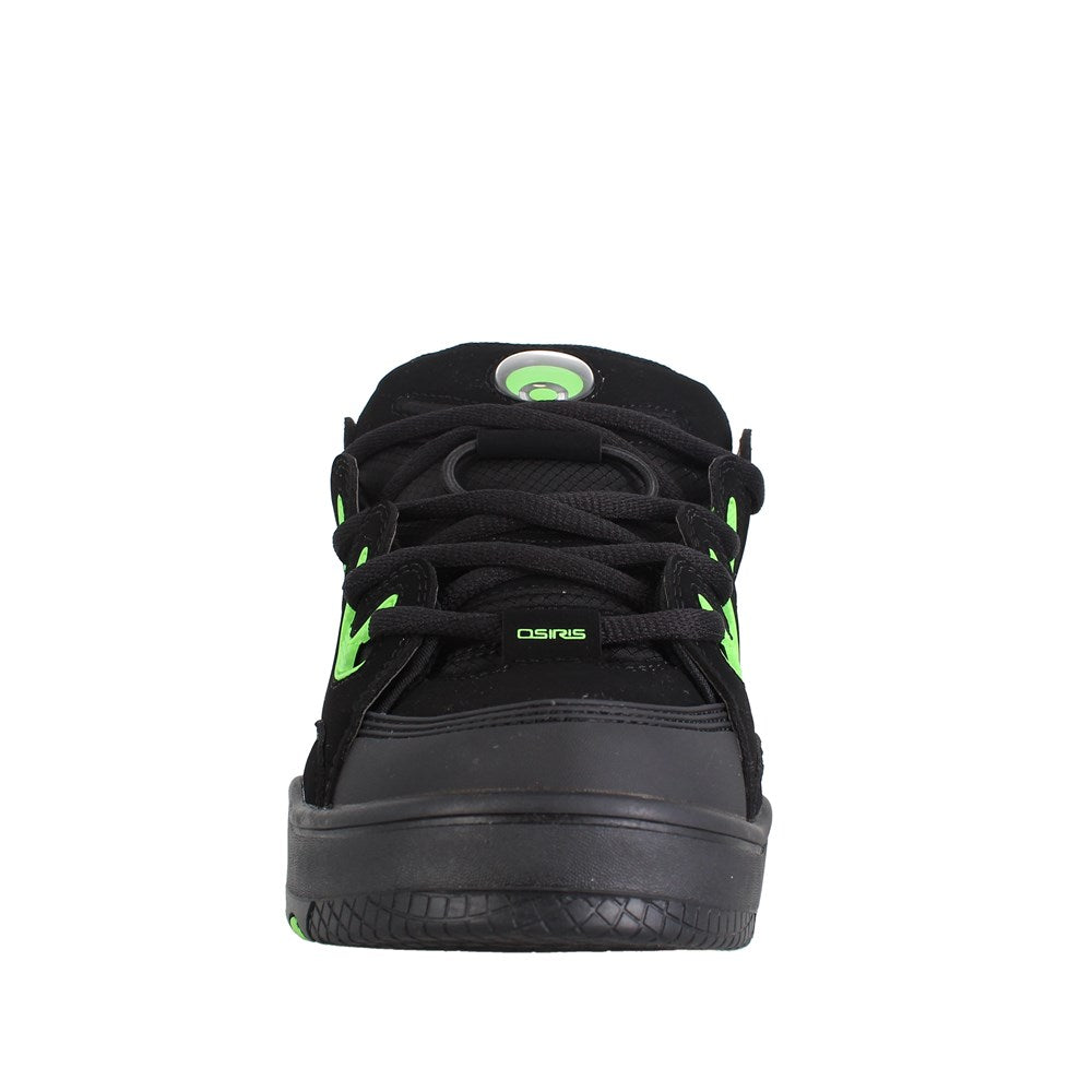Osiris D3 E Skate Shoes for Men - Black/Charcoal/Green | High-Performance Sneakers for Skateboarding, Streetwear & Casual Wear