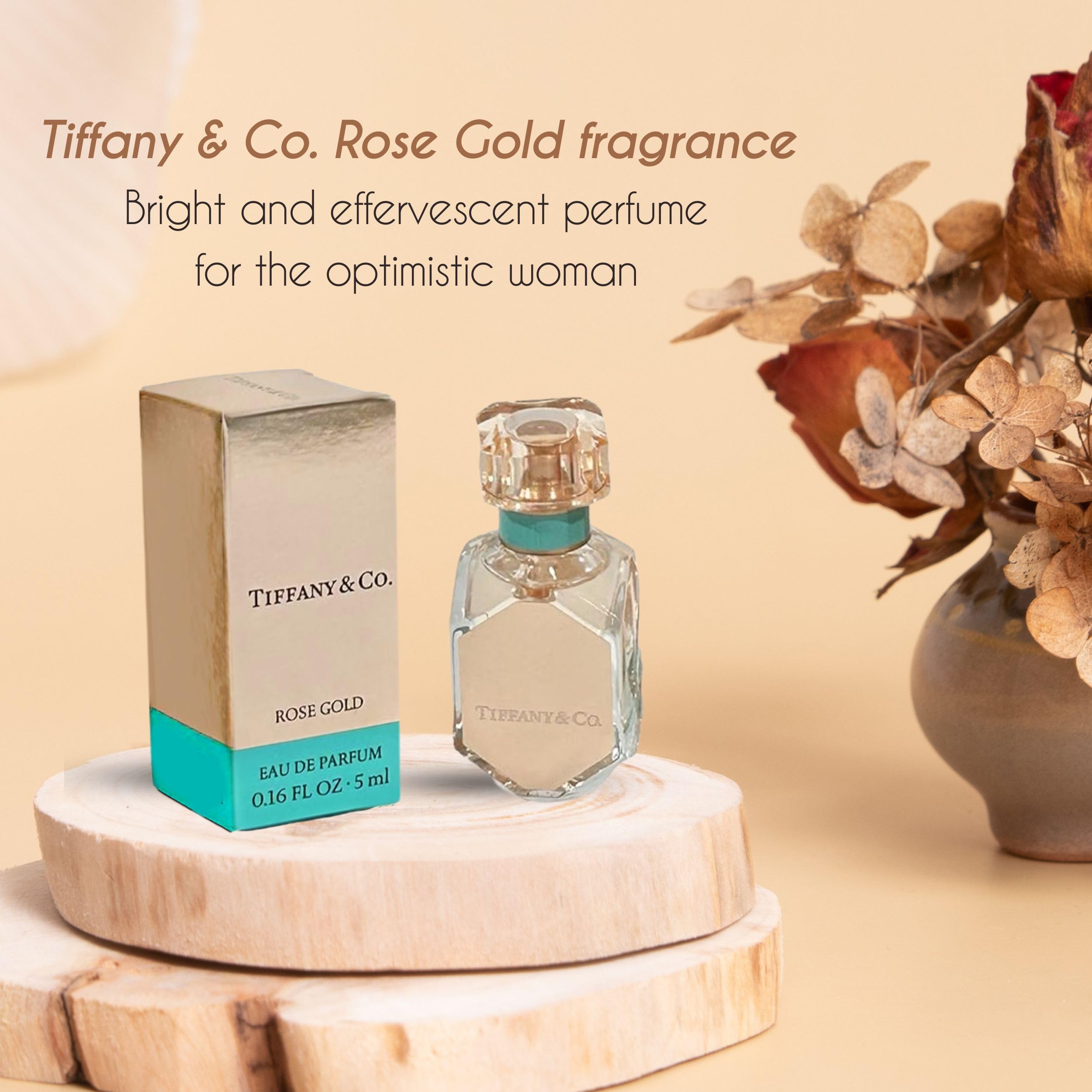 Tiffany & Co. Mini Perfume for Women - Rose Gold Eau de Parfum Travel Size (0.16 fl.oz / 5ml) - Luxury Fragrance Gift for Her, Perfect for Travel & Everyday Wear