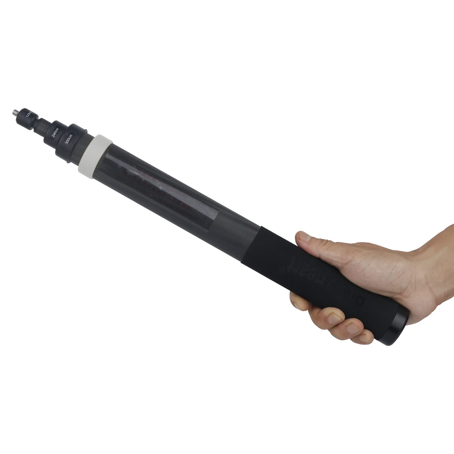 36cm to 3m (9.8ft) Extendable Carbon Fiber Selfie Stick for Insta360 ONE X3/X2/R/RS/X/GO 2 - Lightweight & Durable Camera Accessories for Vlogging, Travel & Outdoor Adventures (Grey)