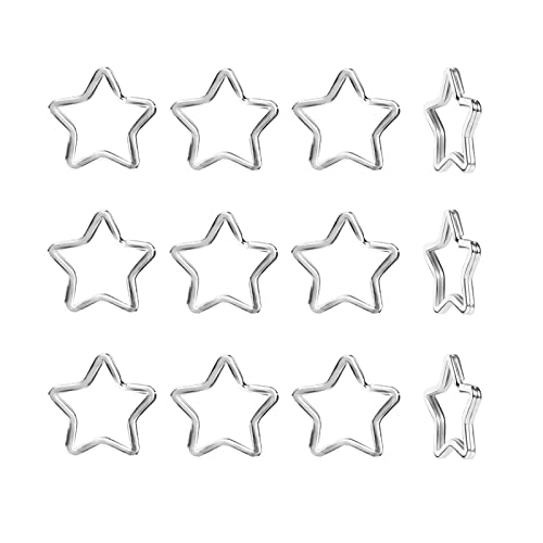 Star Shape 12pcs Silver