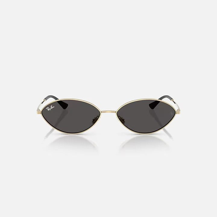 Ray Ban Kai Sunglasses - Polished Pale Gold Frame with UV Protection - Perfect for Outdoor Activities, Beach & Driving