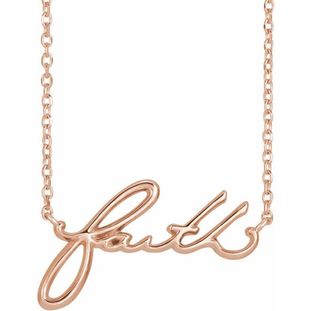 14K Gold Faith 18