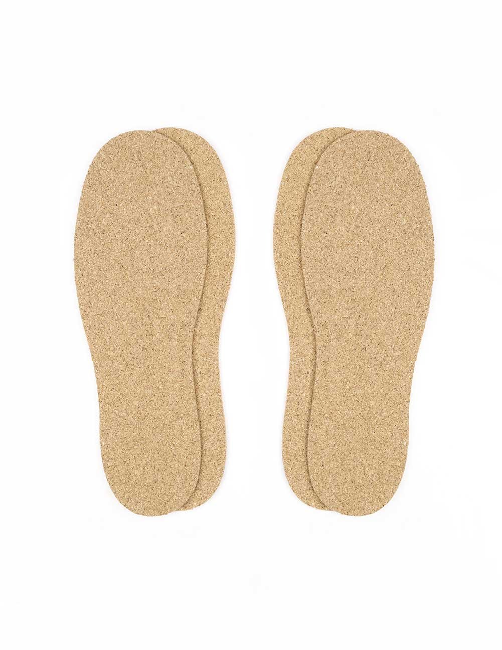 Premium Cork Shoe Insoles for Men & Women - 2.5mm Thick, Natural Cork Footbeds with Shock Absorption - Lightweight & Durable Orthotic Inserts (2 Pairs) - Perfect for Running, Walking & All-Day Comfort