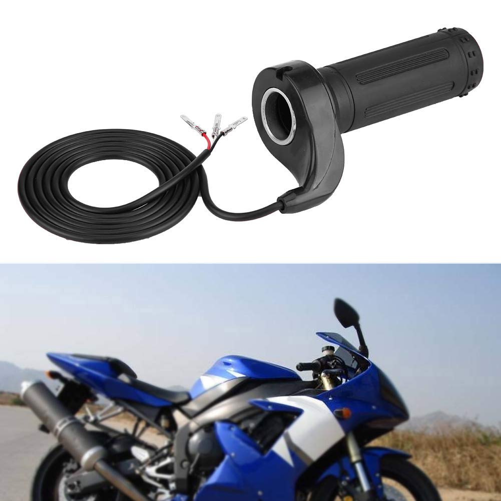 Zerone 22.5mm Universal Electric Scooter Throttle Grip - 3-Wire Motorcycle Speed Controller for E-Bikes, Pocket Bikes & Mini Choppers - Perfect for Commuting, Off-Road Adventures & Urban Mobility
