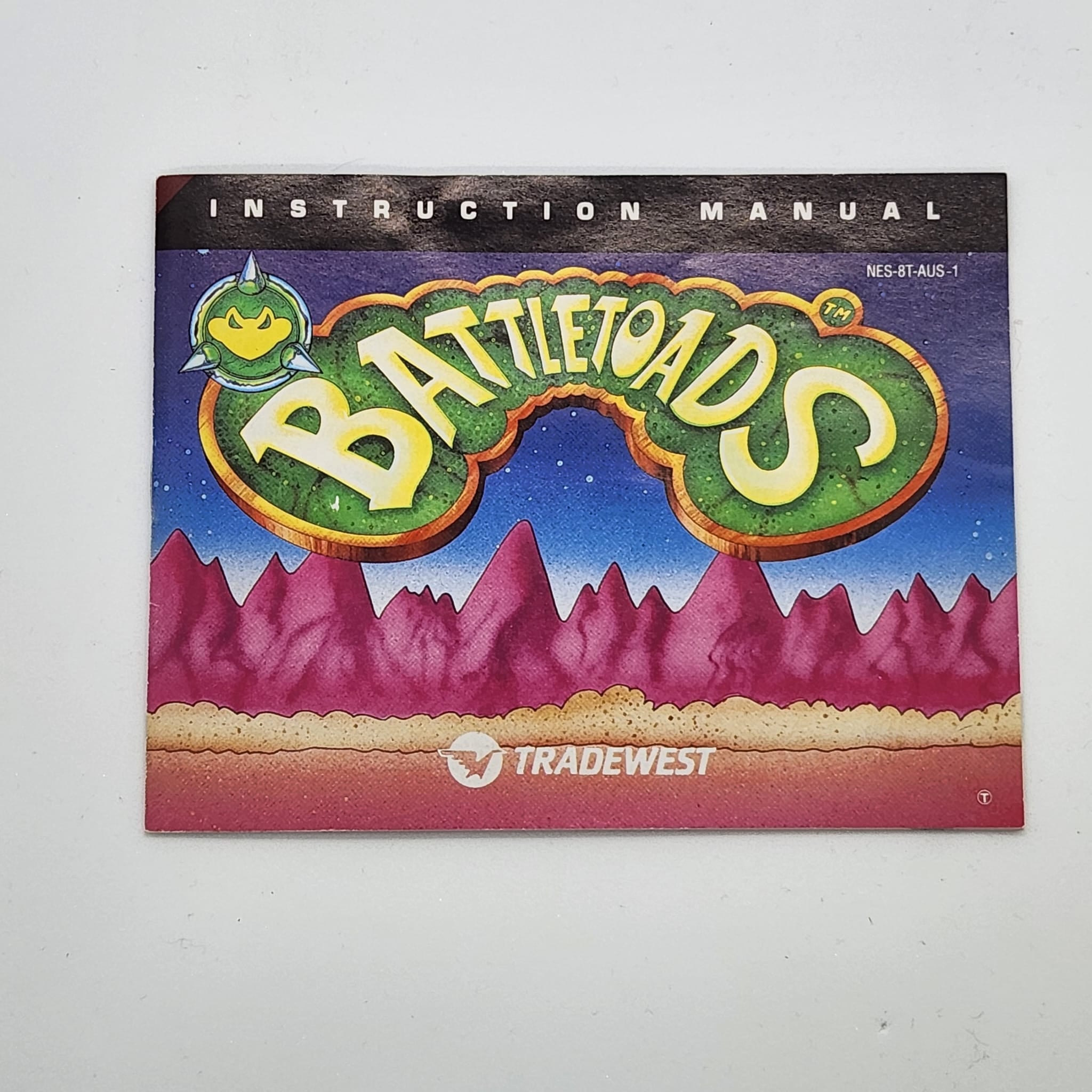 Battletoads NES Instruction Manual - Official Nintendo Entertainment System Guide for PAL Region - Perfect for Retro Gaming Collectors & Enthusiasts