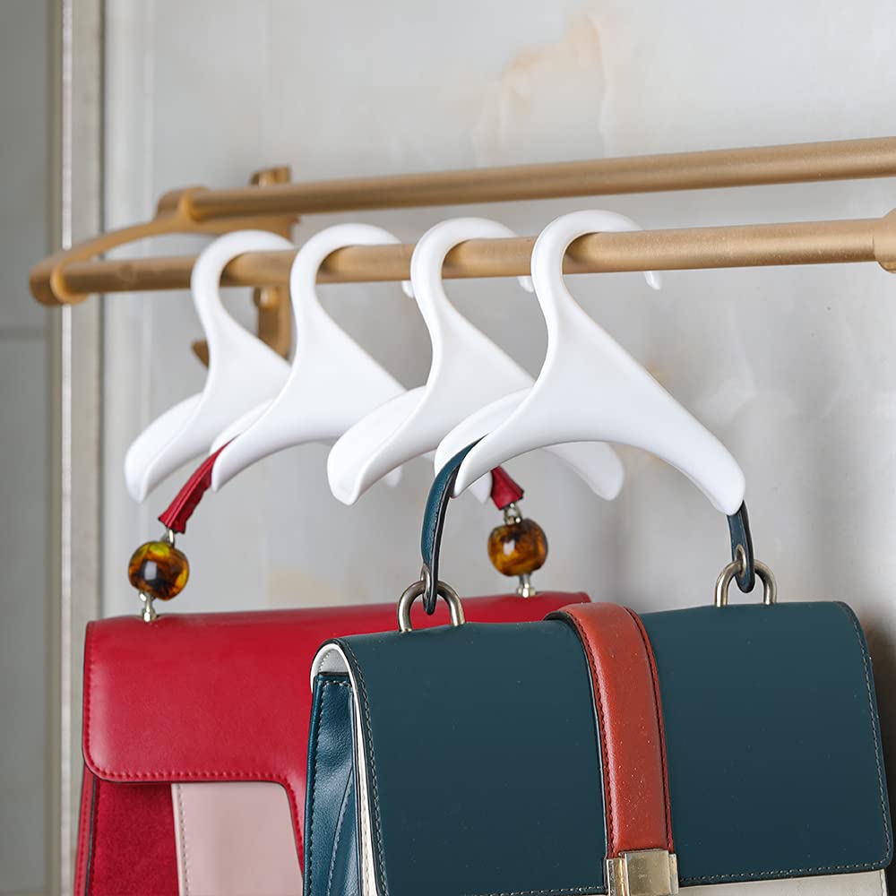 Premium Purse Hanger Hook - 4 Pack Space-Saving Bag Organizer for Handbags, Backpacks & Totes | Closet Rod Hanger for Purse Storage & Organization | Perfect for Bedroom, Closet & Dorm Room Organization