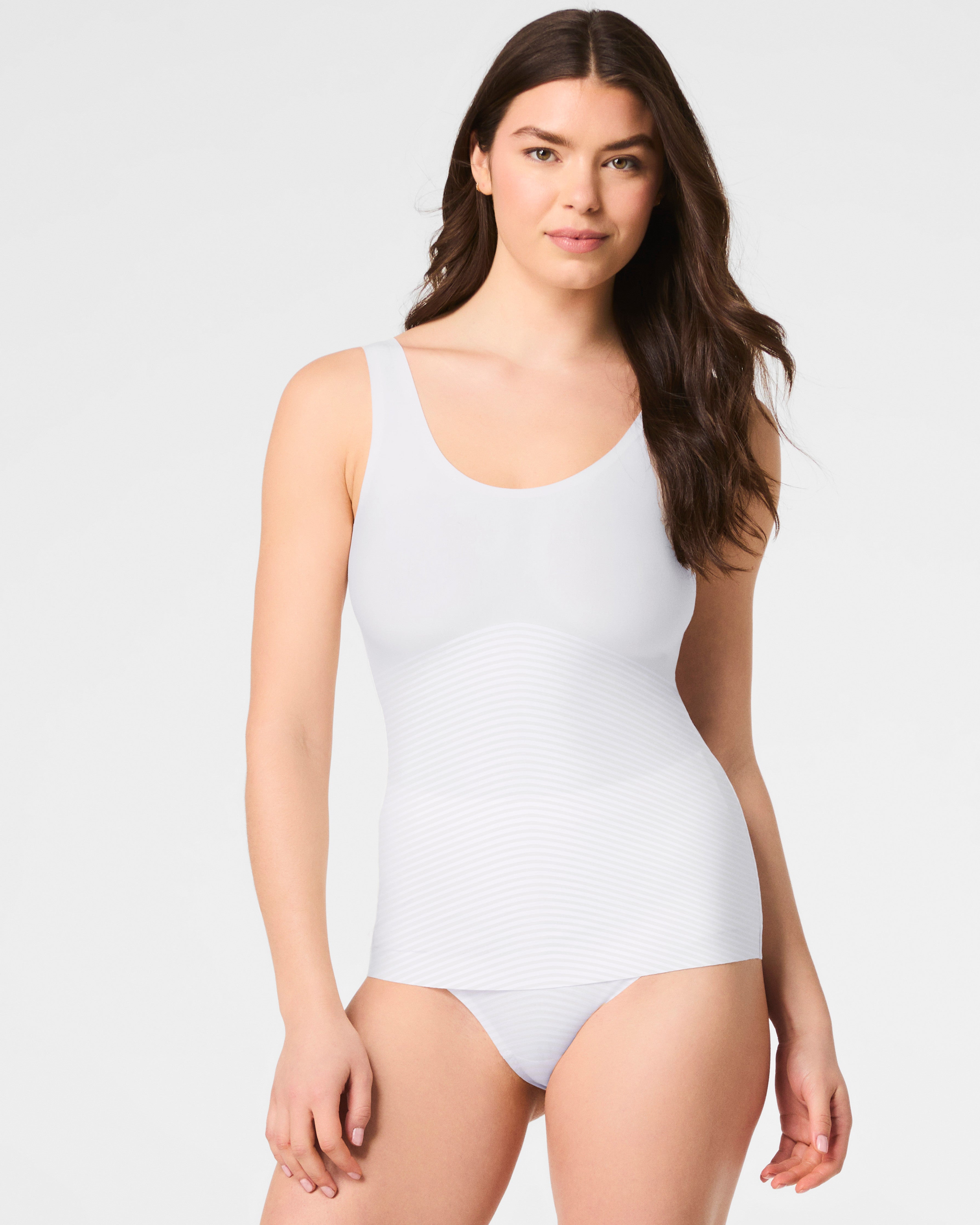 SPANX Shapewear Invisible Supima Cotton Tank Top for Women - Seamless Slimming Camisole for Everyday Wear & Layering