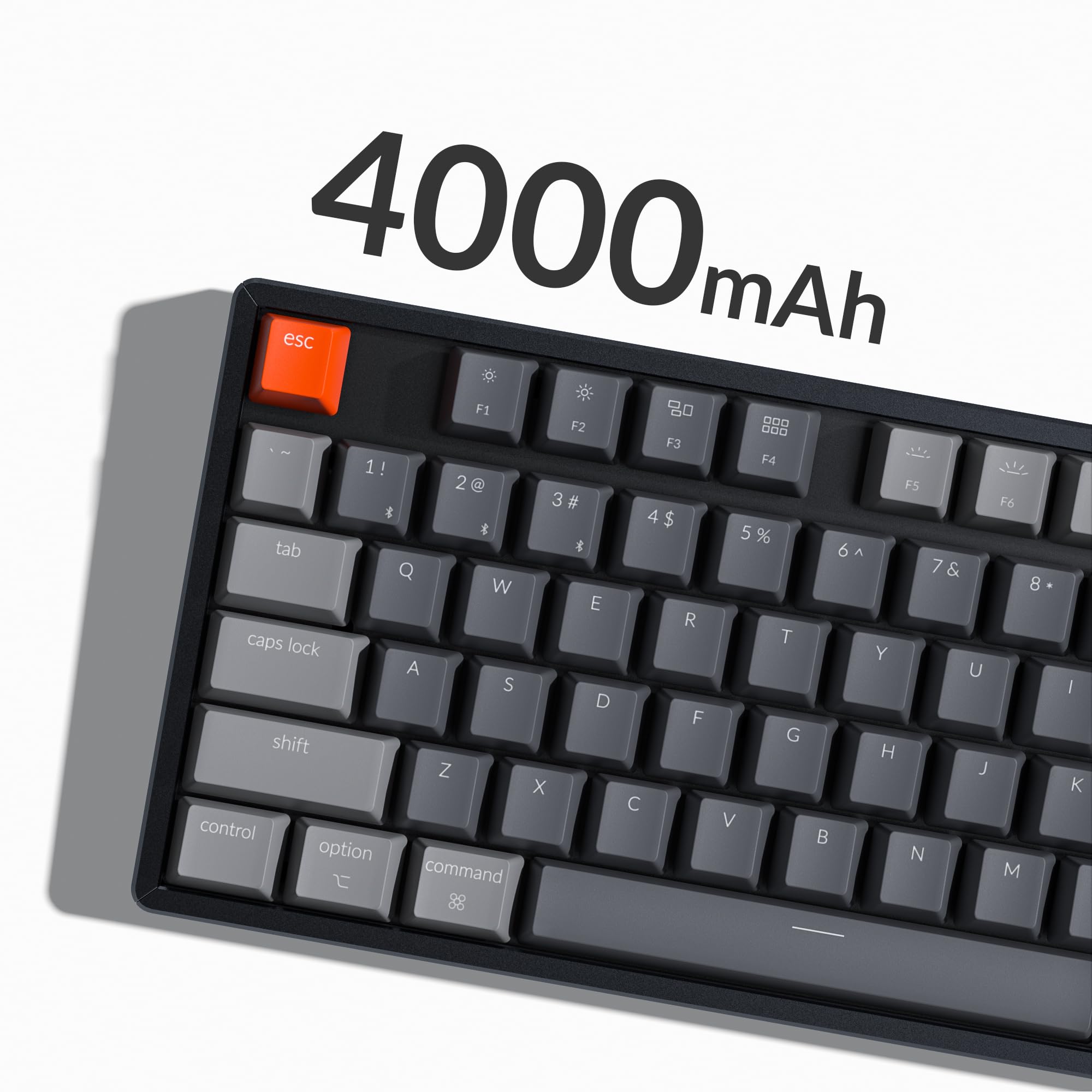 Keychron K8 Wireless Mechanical Keyboard - 87 Keys, 80% TKL Layout, Bluetooth/USB-C, RGB Backlit, Gateron G Pro Brown Switches, Aluminum Frame for Mac & Windows - Perfect for Gaming, Office & Typing