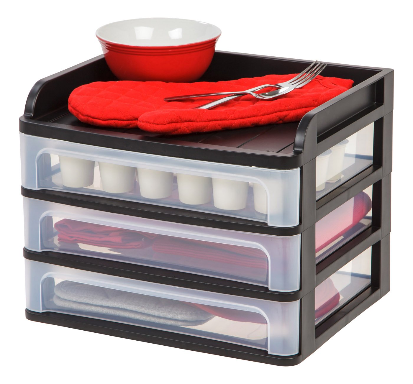 Medium Desktop Organizer - Stylish Wooden Office Desk Organizer with 5 Compartments for Pens, Pencils, Clips & More - Perfect for Home Office, School & Workspace Organization