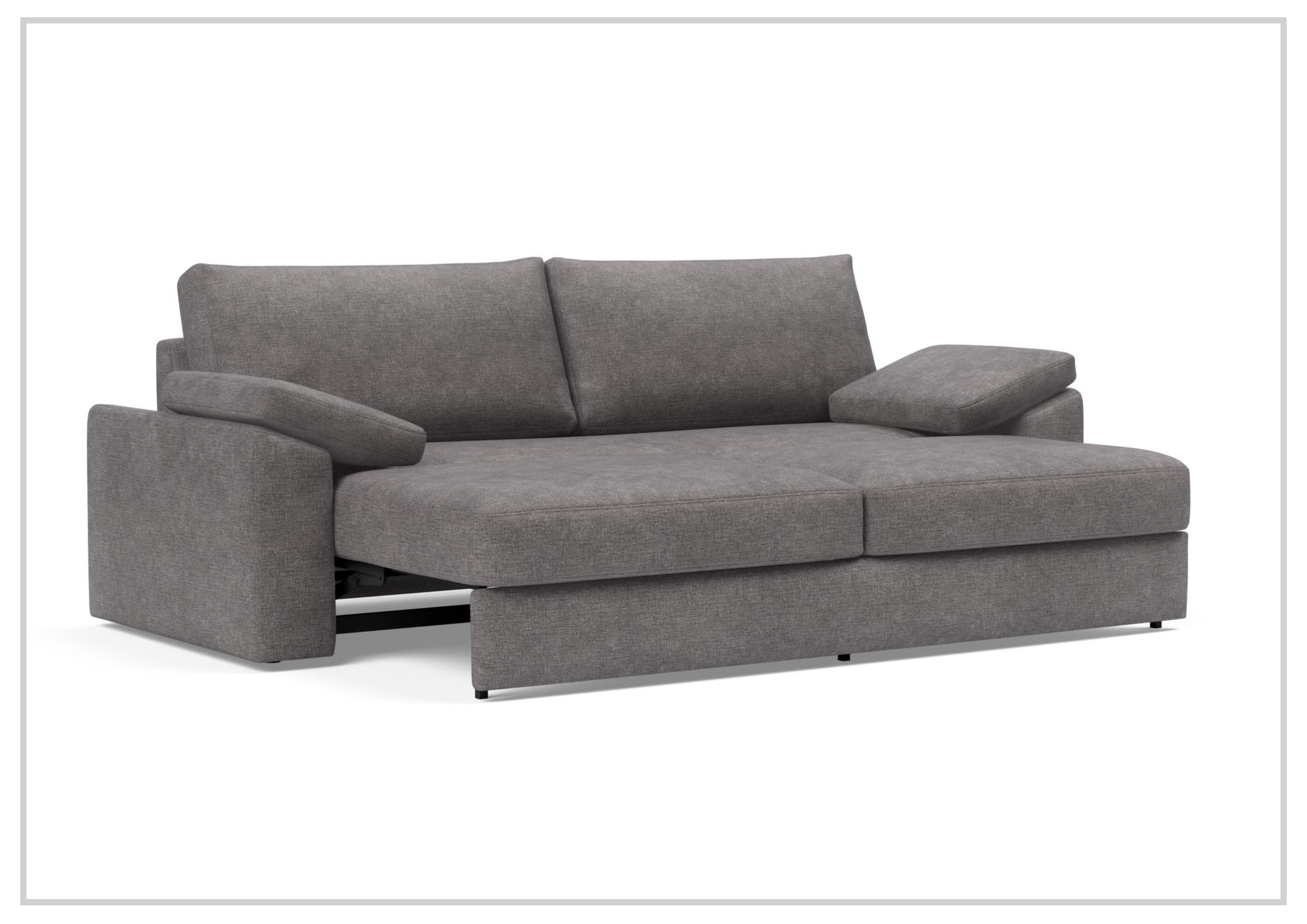 Innovation Living Vilander Full-Size Fabric Sofa Bed - Convertible Sleeper Sofa for Small Spaces, Guest Room & Apartment Living | Comfortable Modern Futon with Storage