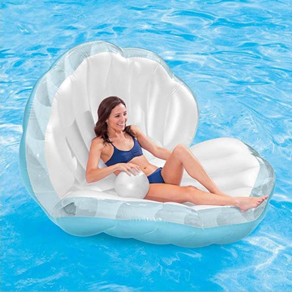 Inflatable PVC Pool Floaties - Water Sofa & Floating Bed for Lakes, Pools, Beaches | Pearl Design Airbeds for Relaxation & Sunbathing