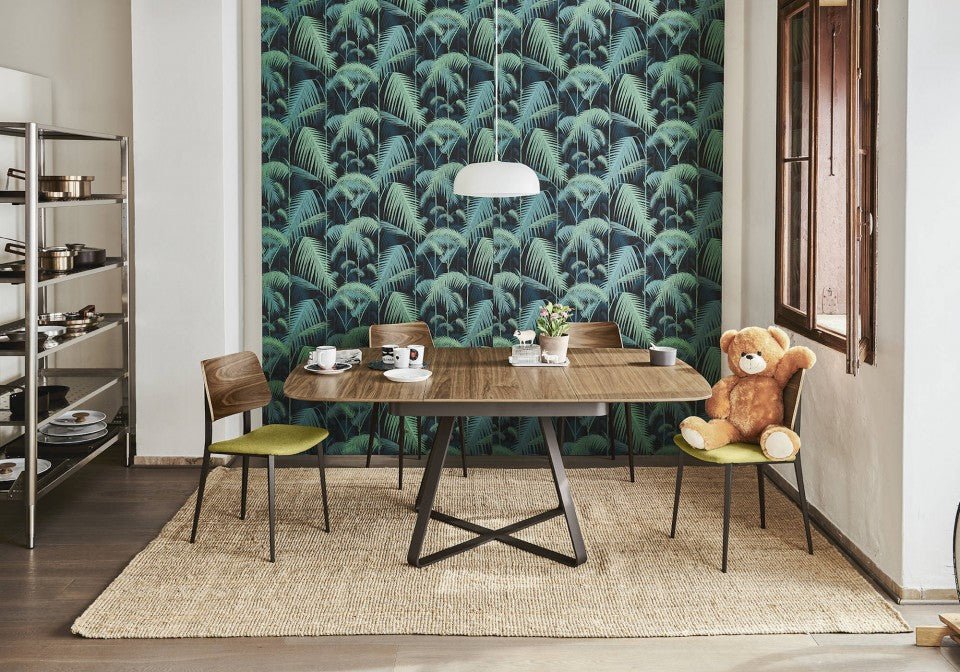 Midj Paul Dining Table - Modern Wooden Dining Room Table for 6 - Perfect for Family Gatherings & Dinner Parties