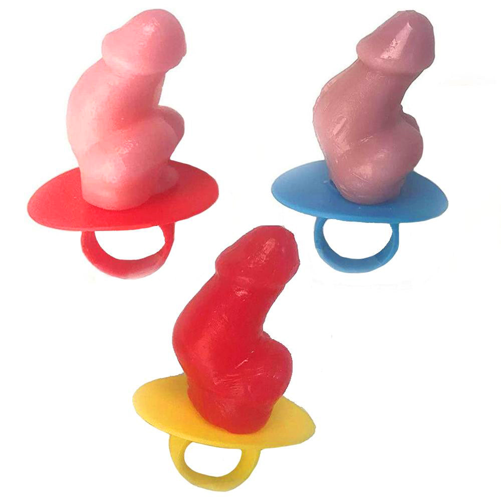 Funny Candy Penis Solitaire Ring - Edible Novelty Jewelry for Bachelorette Parties & Adult Gifts - Perfect for Bachelorette Party Favors, Birthday Gags & Adult Humor Gifts