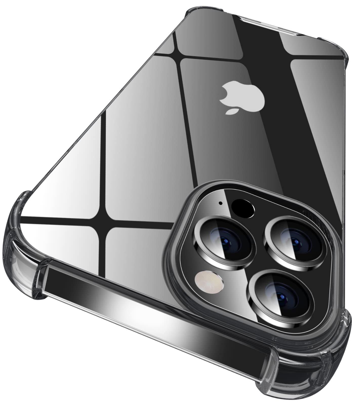 ORIbox iPhone 12/12 Pro Case - Shockproof Black Protective Cover with 4 Corner Protection | Perfect for Outdoor Activities, Sports & Daily Use