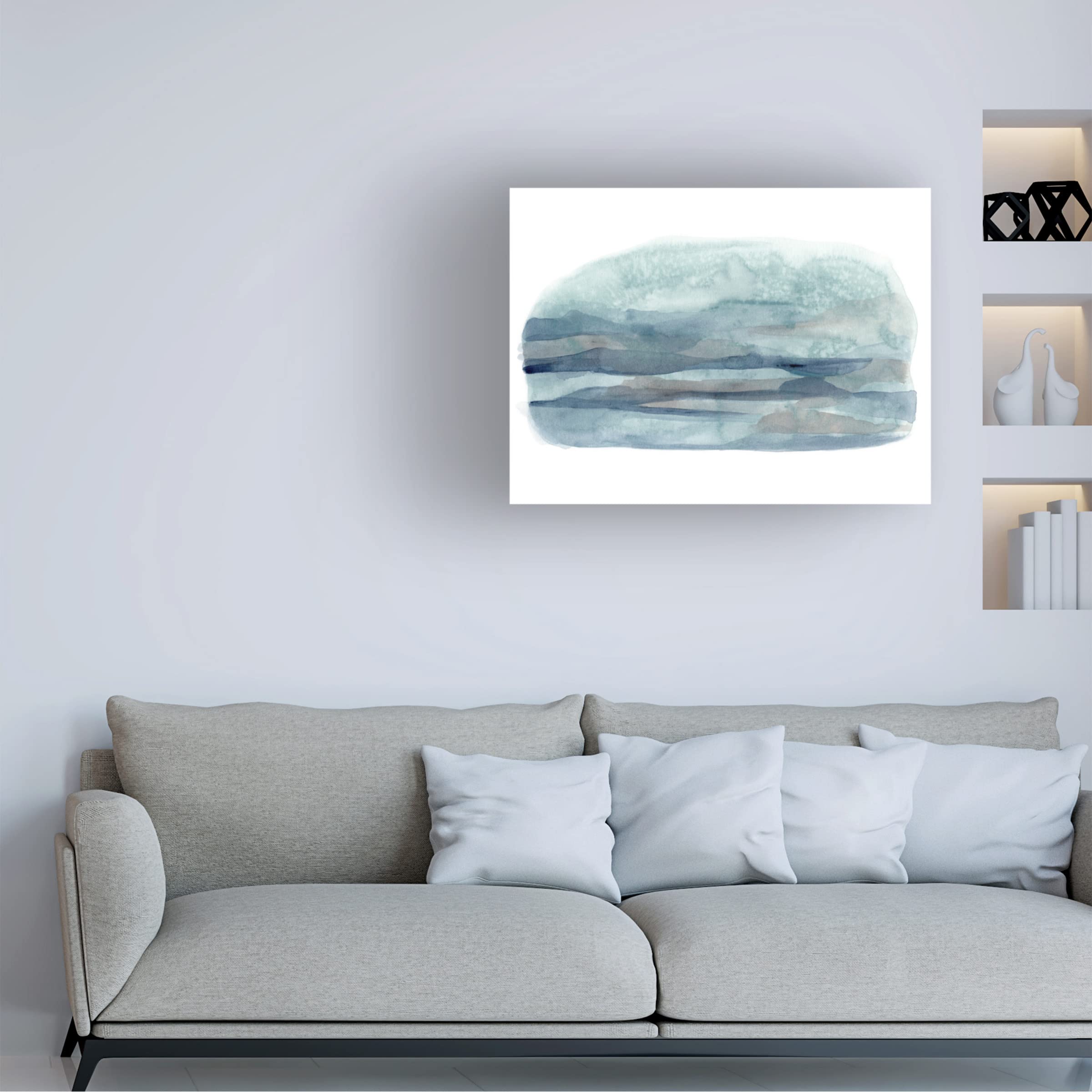Trademark Fine Art 'Vignette View II' Canvas Wall Art by June Erica Vess - Modern Home Decor for Living Room, Bedroom & Office