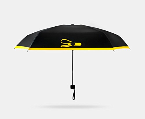 Compact Mini Pocket Umbrella with Yellow Tulips Print - Portable Travel Folding Umbrella for Women & Men - Perfect for Commuting, Outdoor Events, and Rainy Days