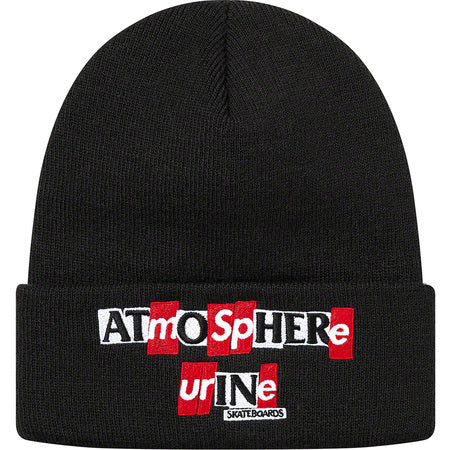 Supreme Anti Hero Beanie Black - Warm Winter Skull Cap for Men & Women - Perfect for Snowboarding, Skiing, and Streetwear Fashion
