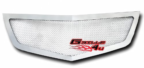 APS Compatible with Acura MDX 2010-2013 Main Upper Stainless Steel Chrome Mesh Front Grill Grille Insert H76801T - Upgrade Your Vehicle's Style for Enhanced Road Presence