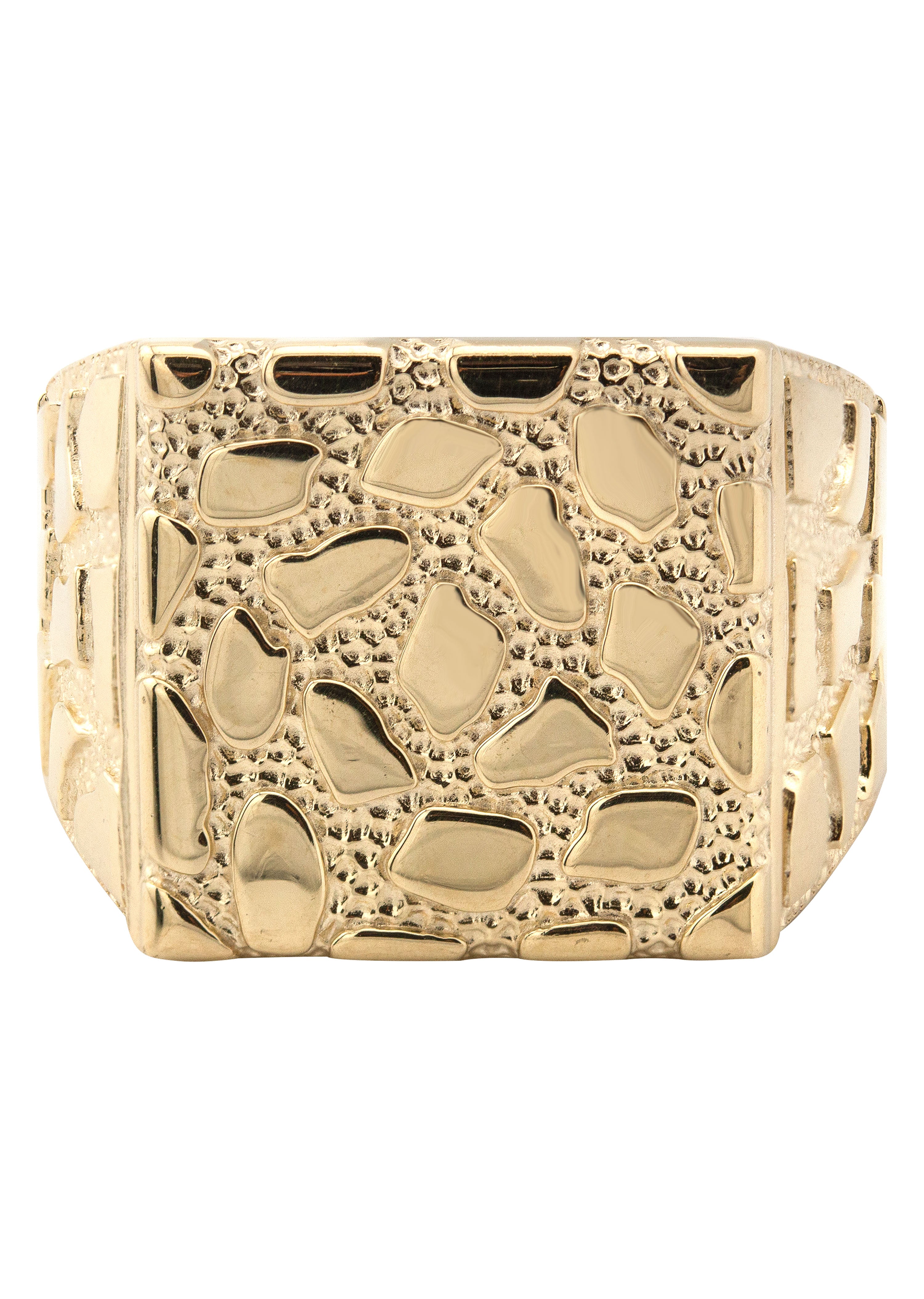 10K Gold Nugget Ring for Men - 4 Grams Solid Gold Statement Piece | Perfect for Gifts, Weddings & Everyday Luxury Jewelry