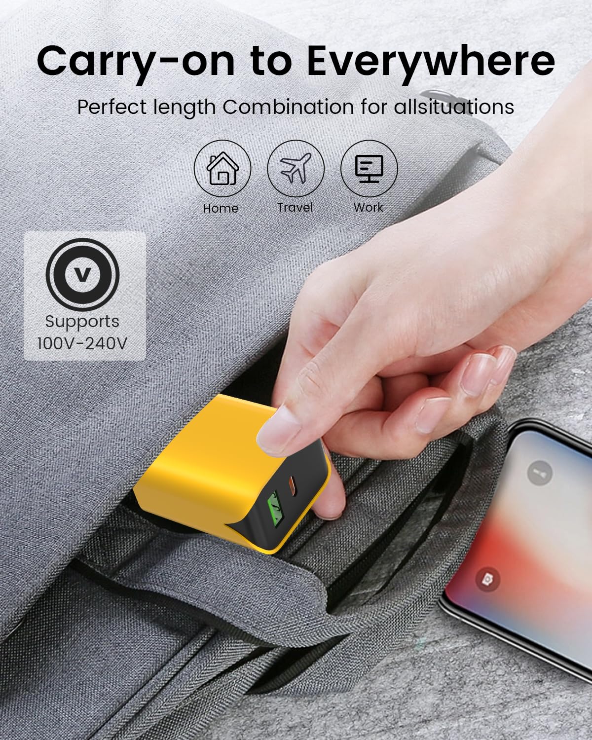 20W USB C Charger Block 3-Pack - UL Certified Dual Port PD+QC Fast Wall Charger for iPhone 15/14/13/12/11/Pro Max/XS/XR/X, Samsung Galaxy S24/S23/S22, LG - Perfect for Home, Office & Travel Charging Needs