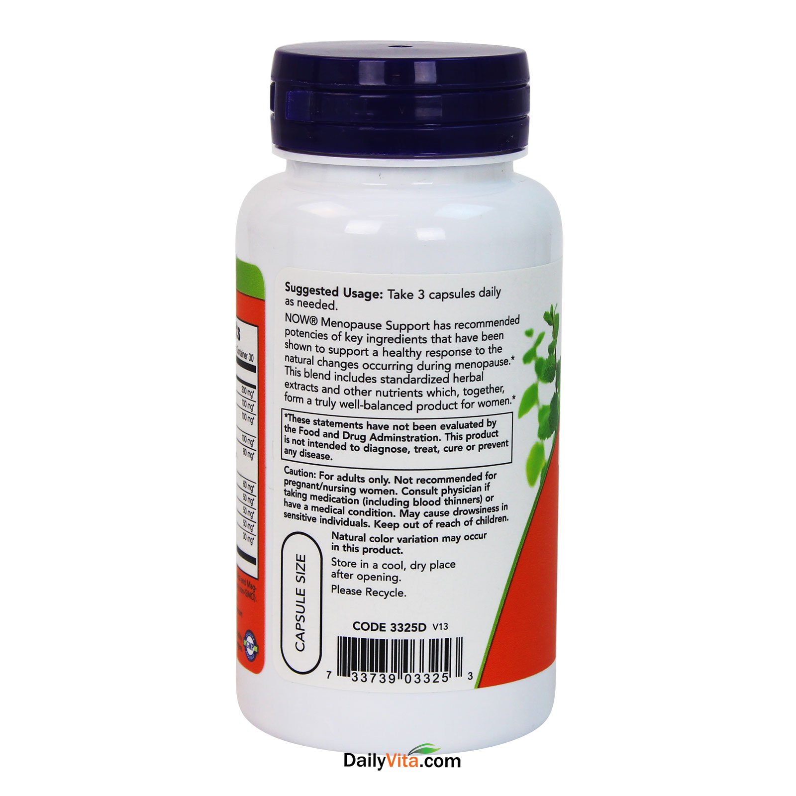 Now Foods Menopause Support Supplement - 2 Bottles (90 Capsules Each) for Hot Flash Relief & Hormonal Balance - Ideal for Women Over 40 During Perimenopause & Menopause Transition