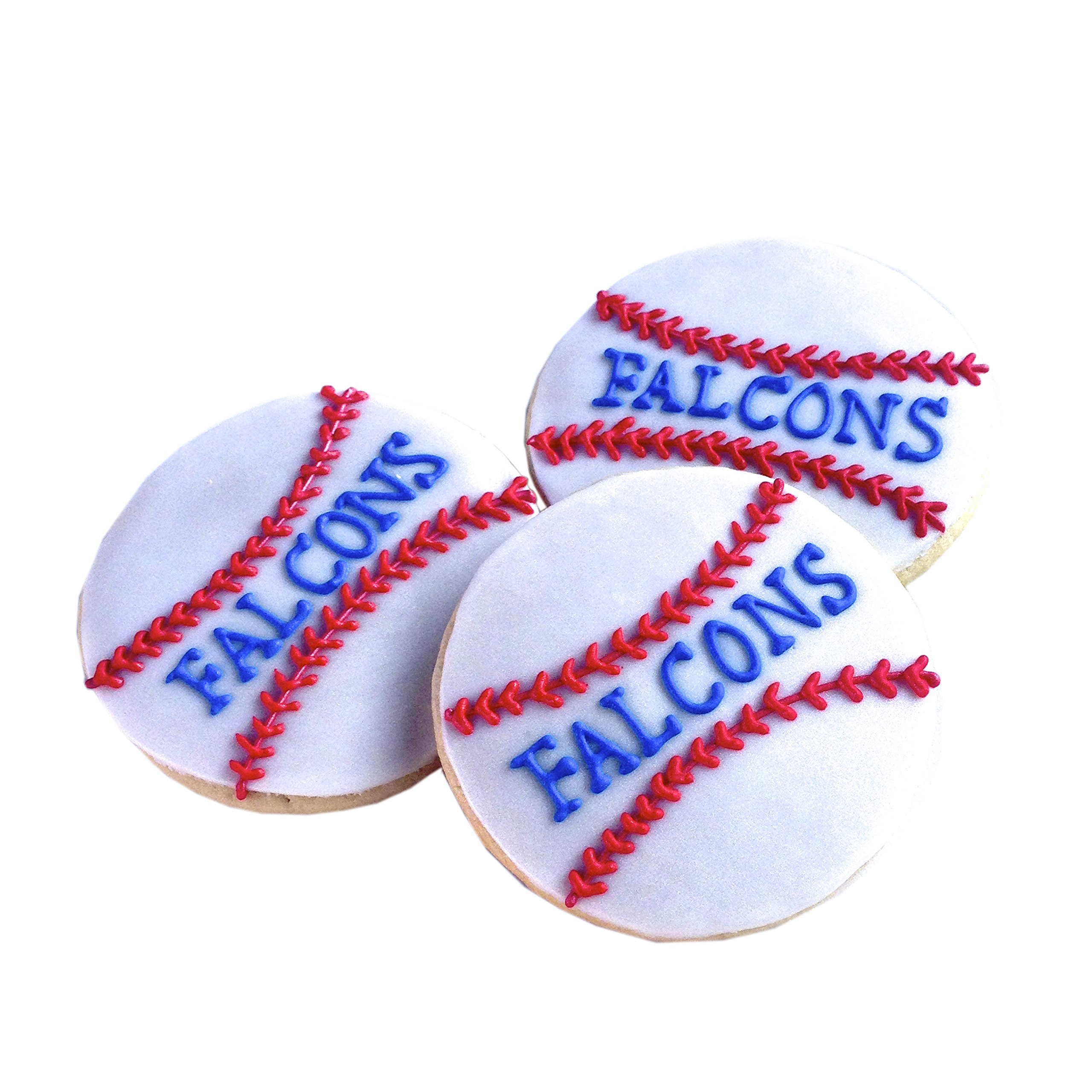 1/2 Dozen Baseball Cookies - Perfect for Sports Themed Birthday Parties, Team Gifts & Game Day Celebrations | Delicious Handmade Baseball Sugar Cookies for Baseball Fans & Players
