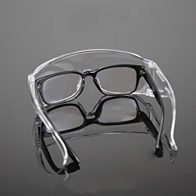 Protective Safety Goggles - Clear Lens, Wide Vision, Adjustable & Lightweight for Chemical Splash Protection - Ideal for Lab Work, DIY Projects & Industrial Safety