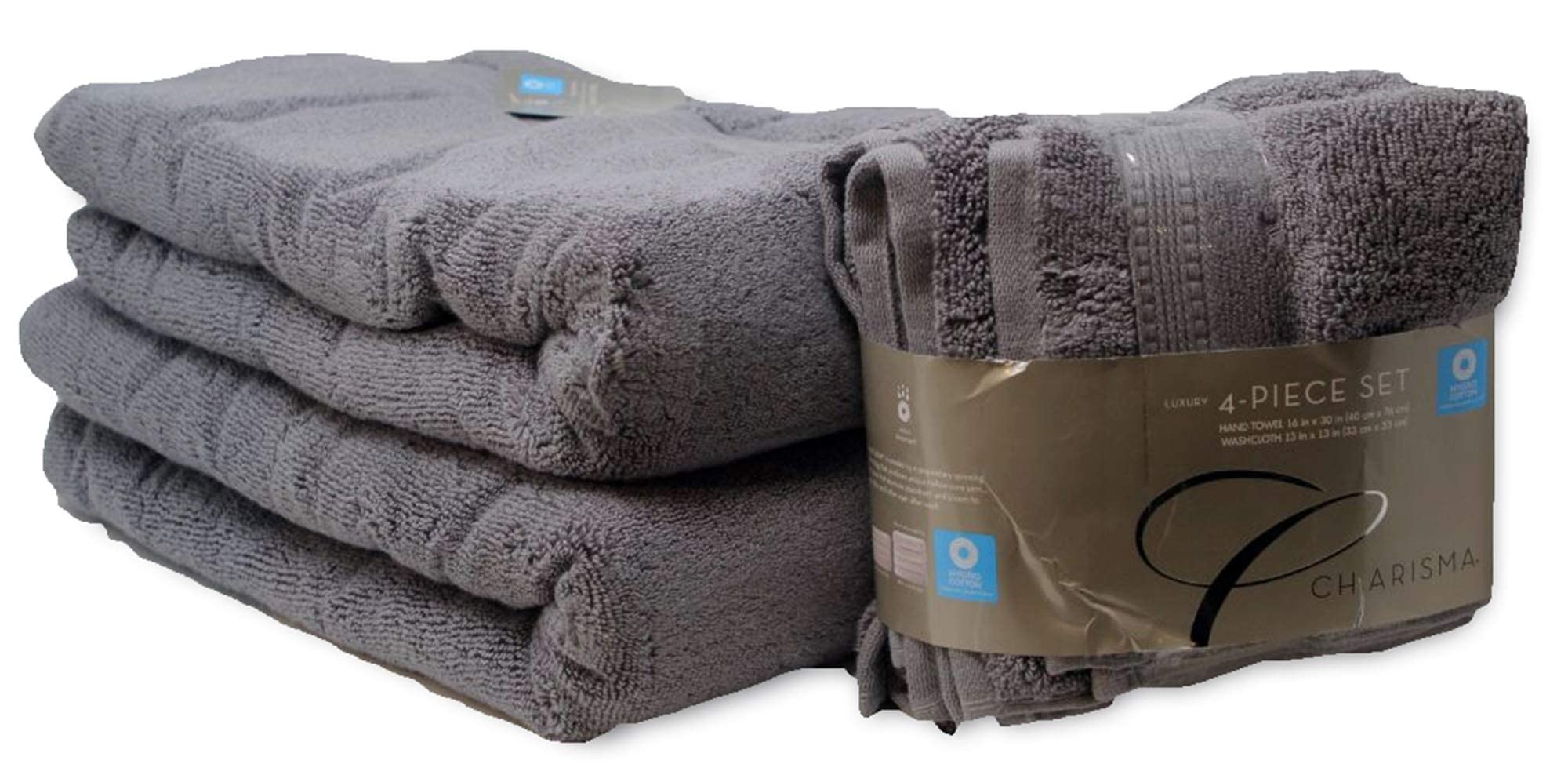 Charisma Ultra Soft Plush Towel Set - 6 Piece Luxury Bath, Hand Towels & Washcloths Bundle | Premium Quality, Highly Absorbent & Fluffy | Perfect for Spa, Bathroom & Guest Use