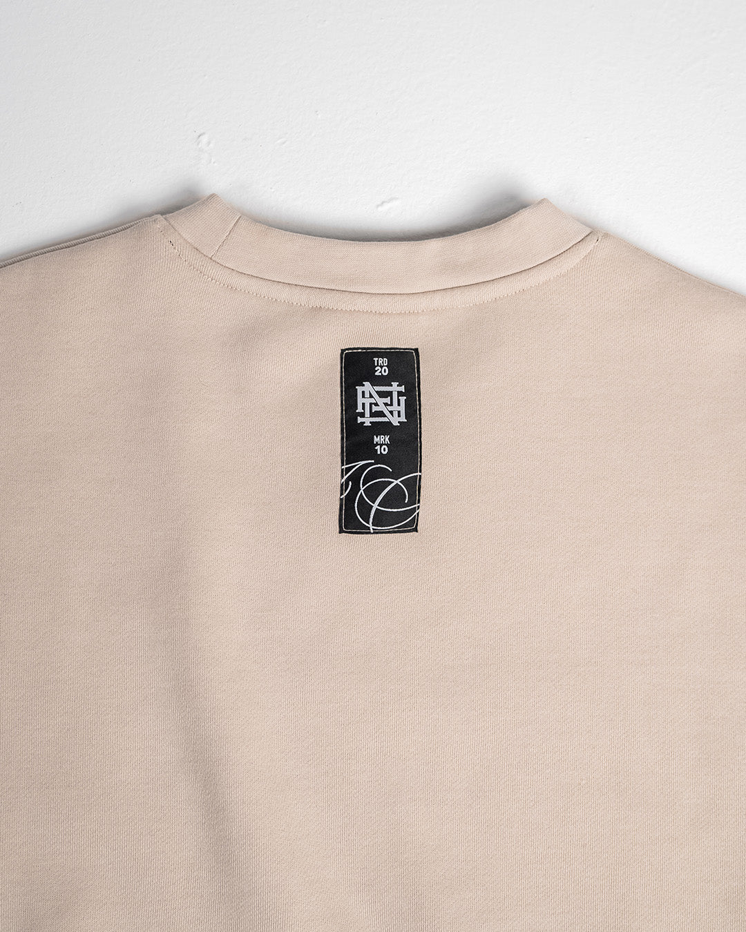 Women's Oversized Crop Crewneck Sweatshirt in Tan - Soft & Comfortable Casual Wear for Lounge, Street Style & Layering