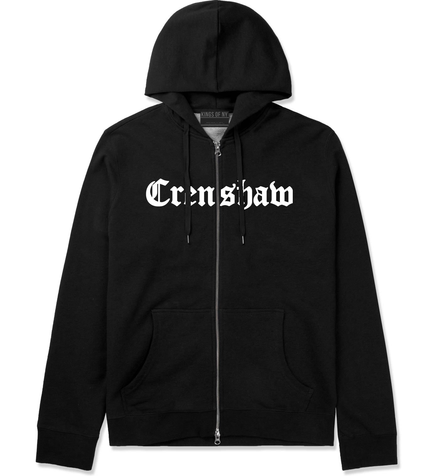 Kings Of NY Crenshaw California Zip Up Hoodie for Men - Stylish Streetwear for Urban Fashion & Casual Outfits