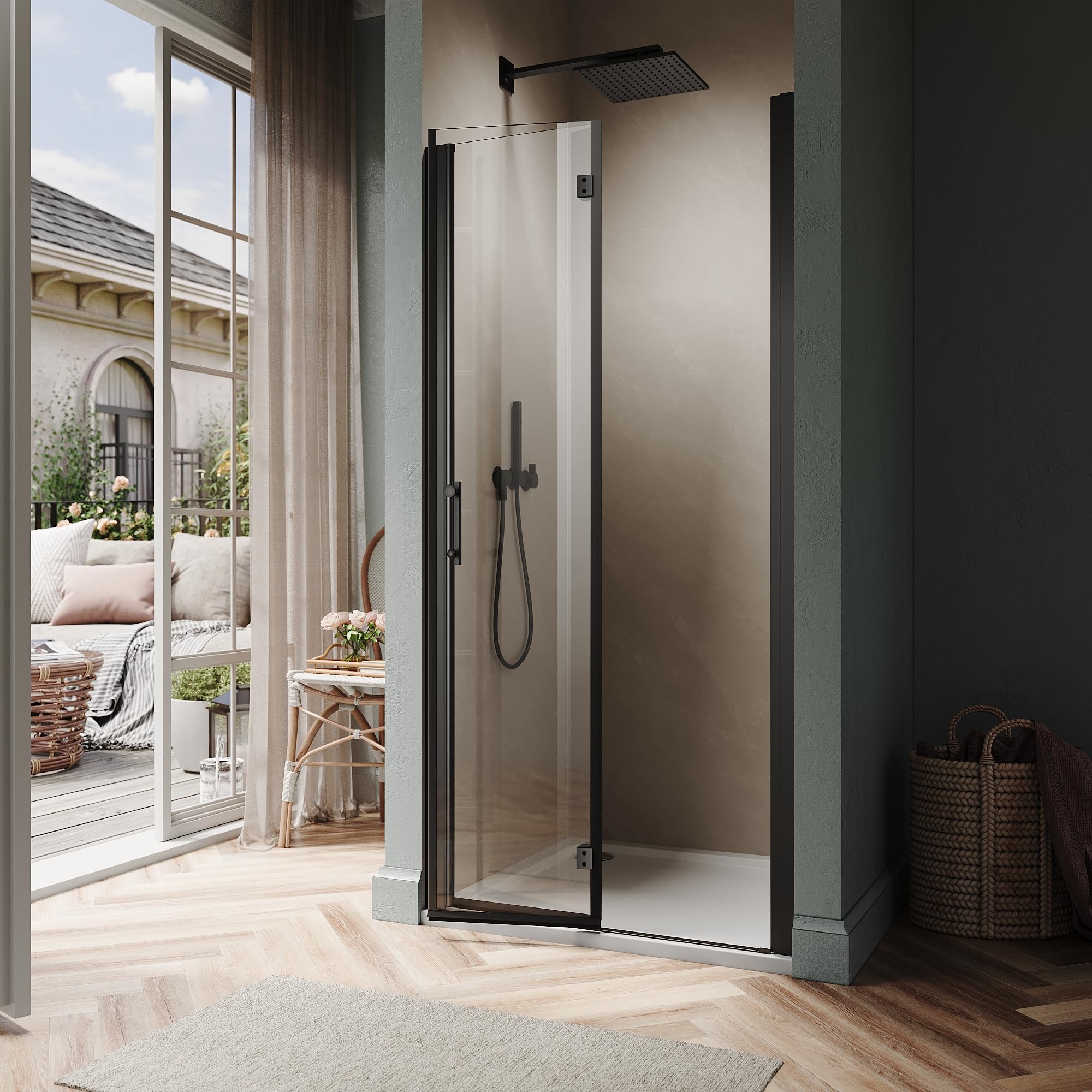 Semi-Frameless Bi-Fold Shower Door 29.5-31