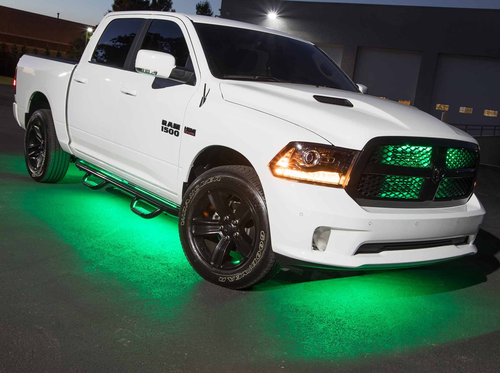 Green LED Flexible Slimline Truck Underbody Lighting Kit - Waterproof, Easy Installation for Off-Road & Car Shows - Enhance Night Visibility & Style